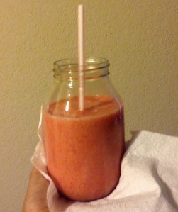 Strawberry-pineapple smoothie