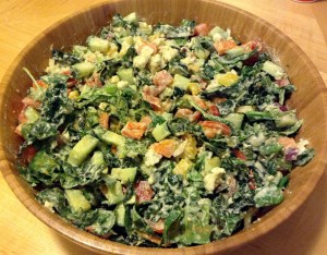 Mediterranean Salad w/ FullyRaw Hummus