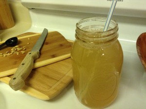 The lemonade-maple syrup-cayenne drink